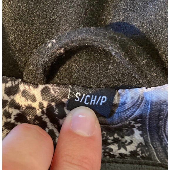 Guess Wool Button Front Peacoat Size Small Women’s Black - Picture 4 of 9